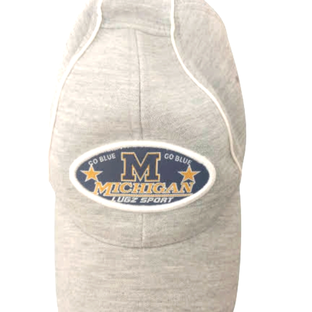 Lugz Baseball Cap Michigan Go Blue Mens XL Size Gray Vintage 2000s Y2K